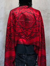 MANTRA • CRIMSON • Reversible Festival Shawl/Scarf Shawls 