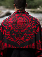 MANTRA • CRIMSON • Reversible Festival Shawl/Scarf Shawls 