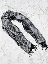 MANTRA • SILVER • Reversible Festival Shawl/Scarf Shawls 