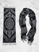 MANTRA • SILVER • Reversible Festival Shawl/Scarf Shawls 