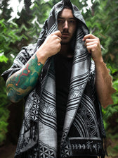 MANTRA • SILVER • Reversible Festival Shawl/Scarf Shawls 
