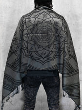 MANTRA • SMOKE • Reversible Festival Shawl/Scarf Shawls 