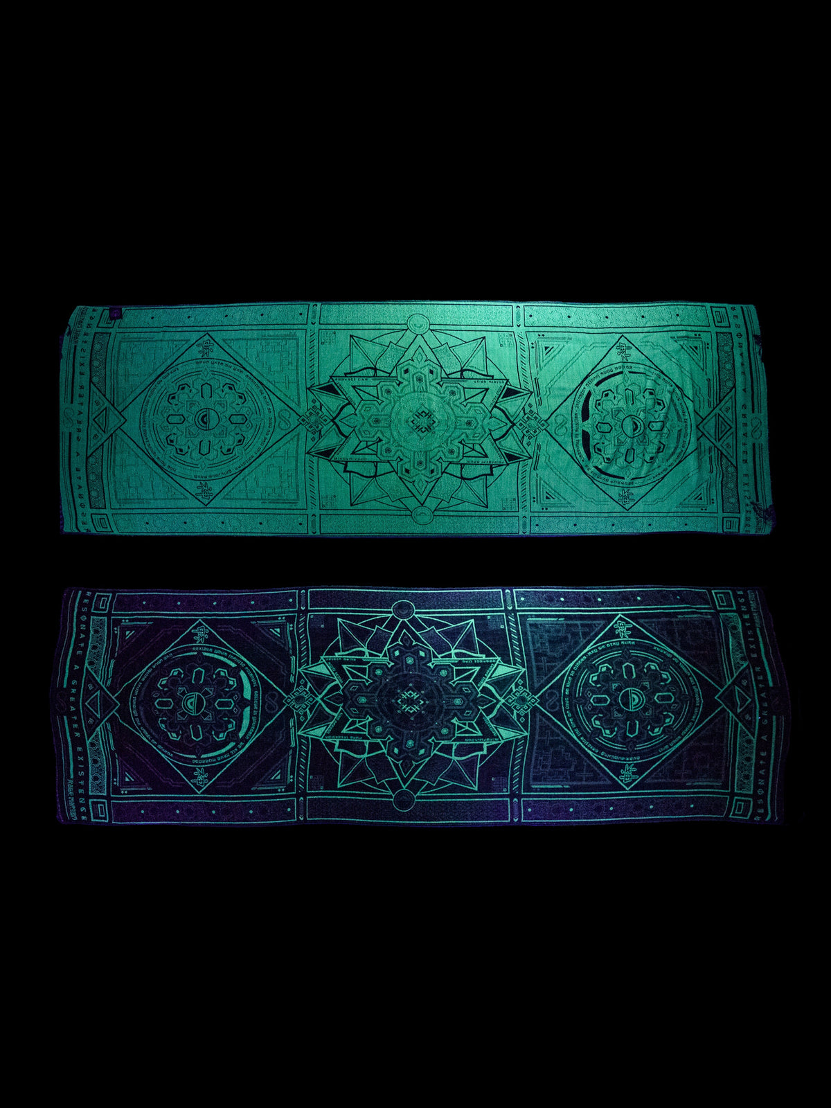 DHARMA V2 • Grey/Mint • AR Activated/UV Reactive • Festival Shawl/Scarf Shawls 