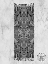 GEOMETRY OF BEING ✦ White Festival Shawl Shawls 
