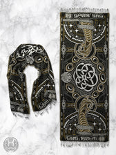 NEW DROP ✦ THE RAVE ✦ Black/Gold Double-Layered Shawl Shawls 