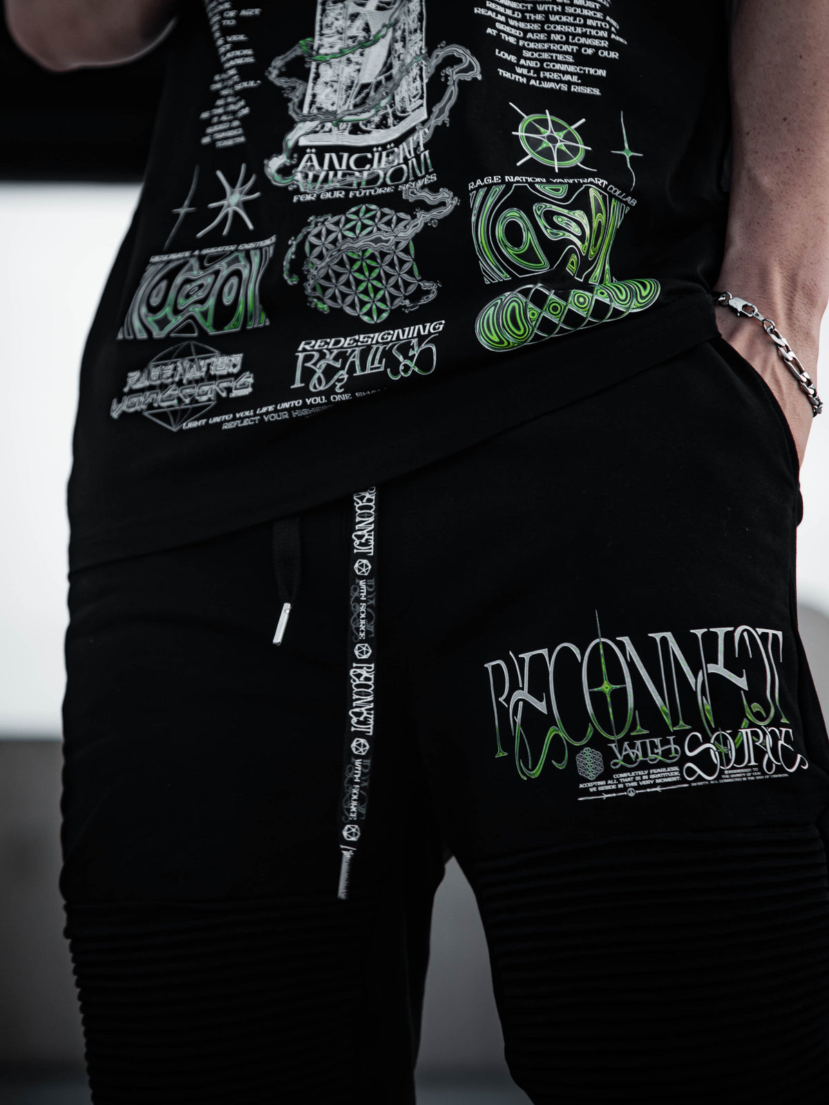 RECONNECT w/ SOURCE V2 ✦ Premium Joggers w/ hidden pocket T-Shirt 