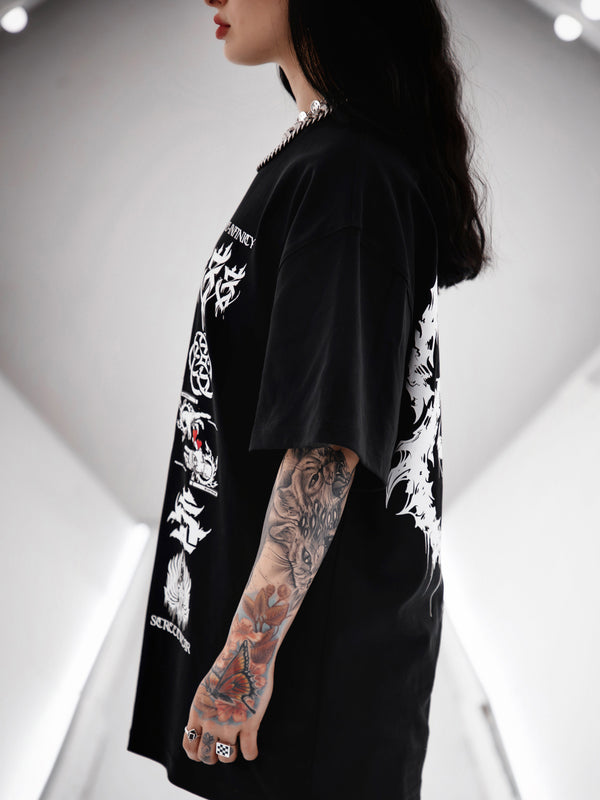 SEEDS OF LIGHT V1 ✦ Oversized Premium T-shirt T-Shirt 