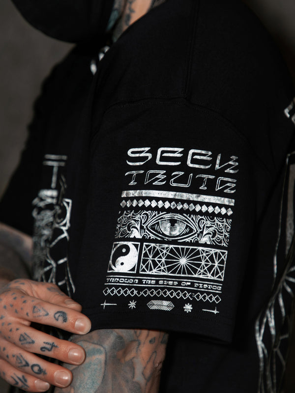 SEEK TRUTH ✦ ANNIVERSARY DROP ✦ SPHERICAL HOLOGRAPHIC FOIL ✦ Premium T-Shirt T-Shirt 