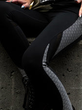 SILVER SEQUENCE • Reflective Yoga Pants / Leggings Leggings 