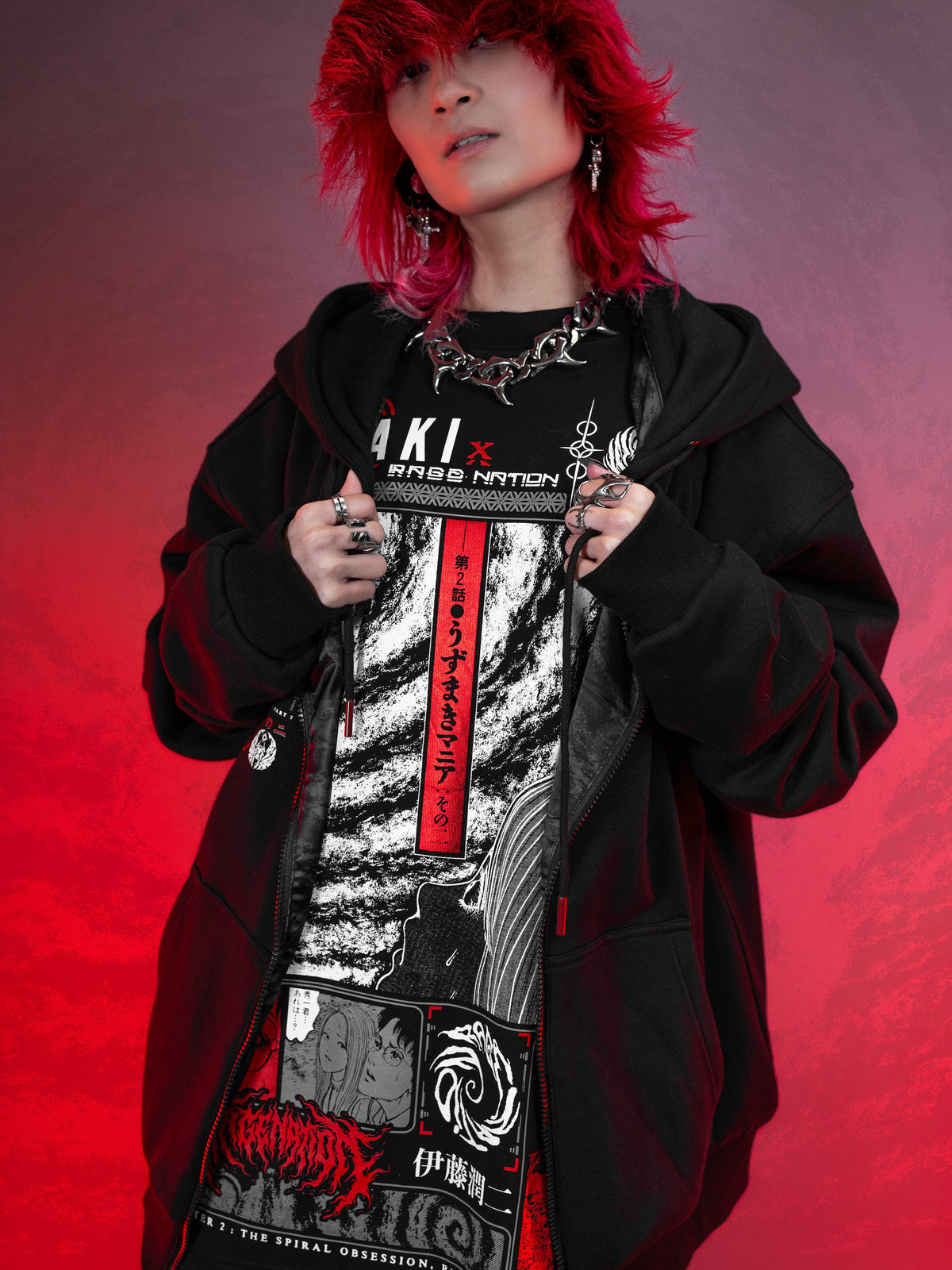 OFFICIAL UZUMAKI ✦ SPIRAL OBSESSION ✦ Collectible Zip-up Hoodie Hoodie 