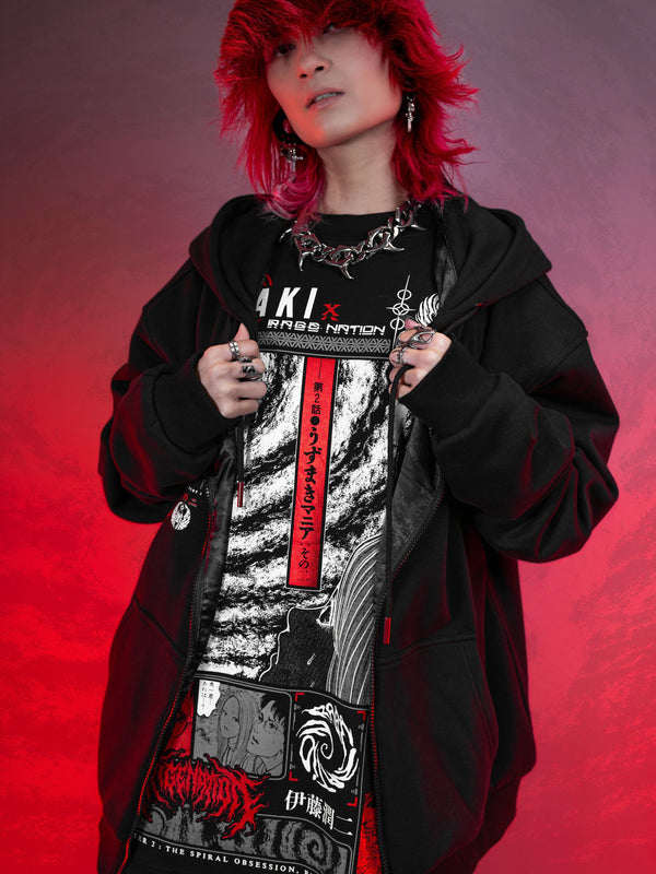 OFFICIAL UZUMAKI ✦ SPIRAL OBSESSION ✦ Collectible Zip-up Hoodie Hoodie 