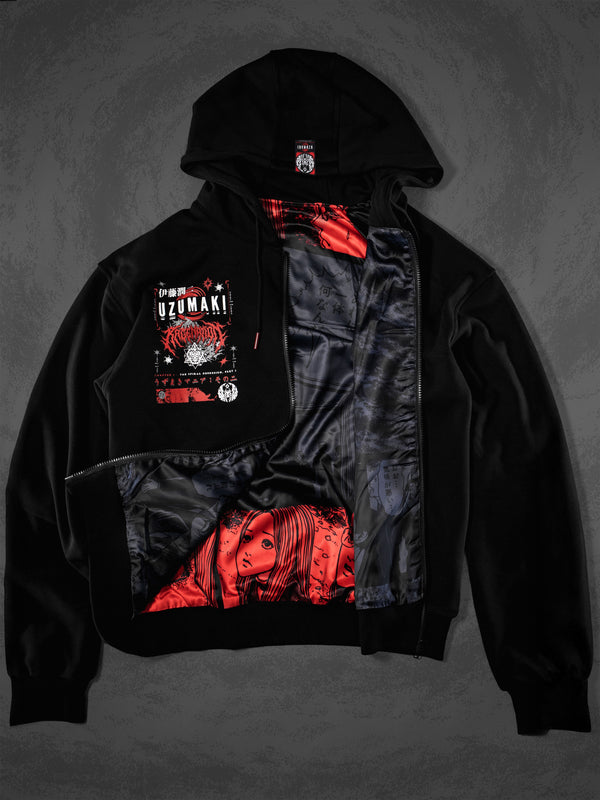 OFFICIAL UZUMAKI ✦ SPIRAL OBSESSION ✦ Collectible Zip-up Hoodie Hoodie 