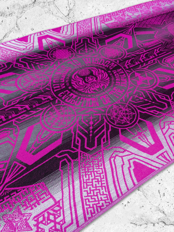 WOUNDS TO WISDOM • Yantrart x Rage Nation • Pink Gradient Shawl Shawls 