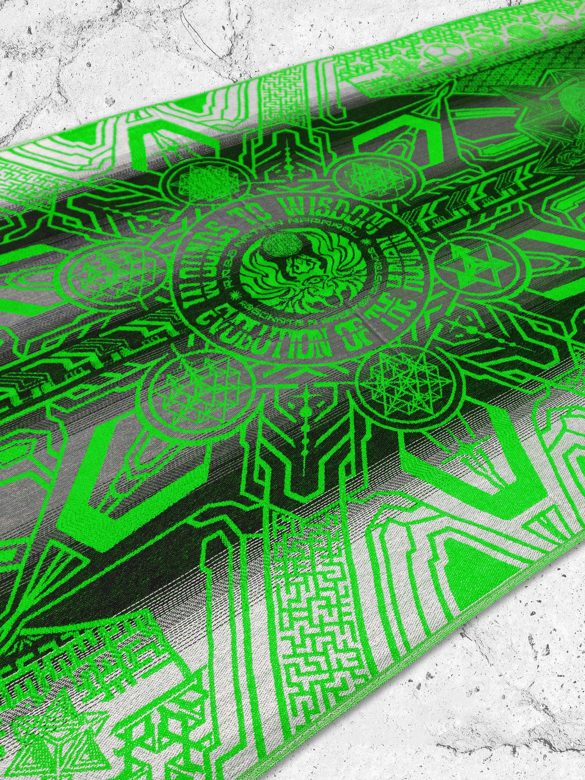 WOUNDS TO WISDOM • Yantrart x Rage Nation • UV-Reactive Gradient Shawl Shawls 