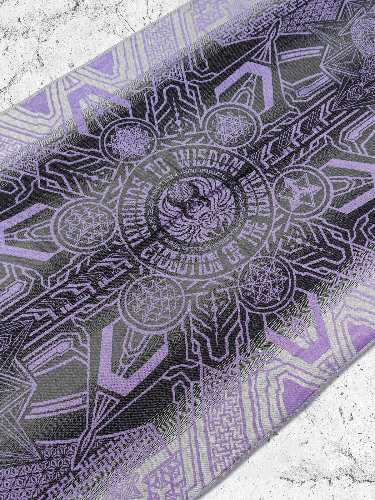 WOUNDS TO WISDOM • Yantrart x Rage Nation • Purple Gradient Shawl Shawls 