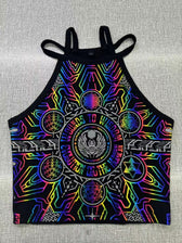 WOUNDS TO WISDOM SPECTRUM ✦ High Neck Crop Top Crop Top 