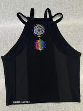 WOUNDS TO WISDOM SPECTRUM ✦ High Neck Crop Top Crop Top 