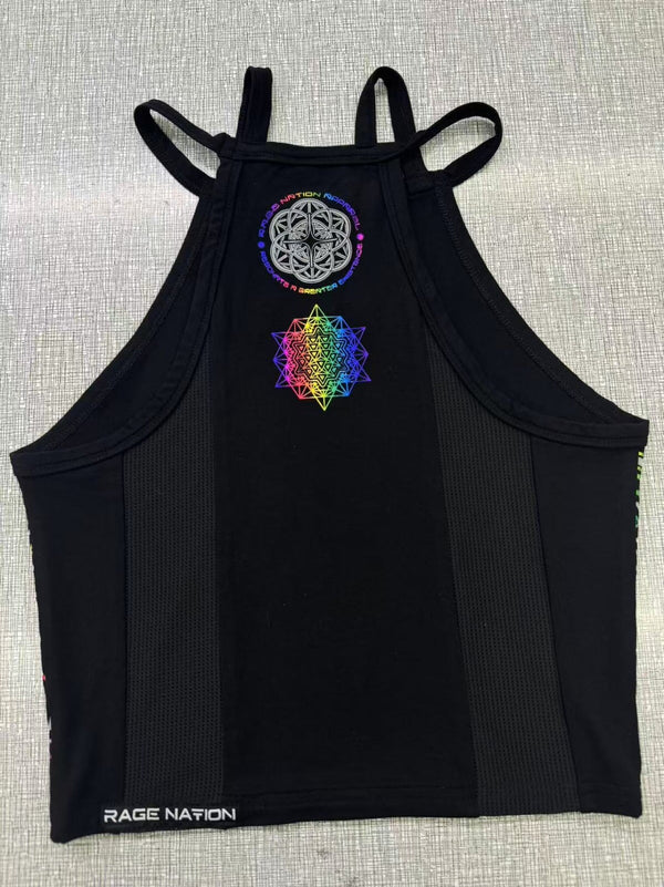 WOUNDS TO WISDOM SPECTRUM ✦ High Neck Crop Top Crop Top 