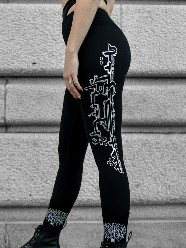THINK WISELY • LABRADORITE EFFECT • Snakeskin Yoga Pants / Leggings Leggings 