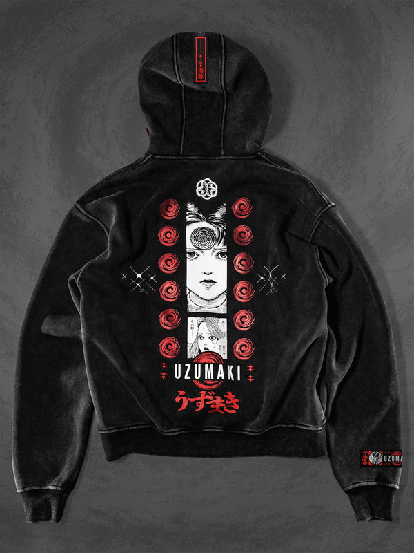 OFFICIAL UZUMAKI ✦ AZAMI'S CURSE ✦ Acidwash Collectible Hoodie Hoodie 