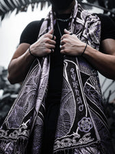 LIMITED EDITION • HARMONY HEALS • ICE PURPLE • Festival Shawl/Scarf Shawl 