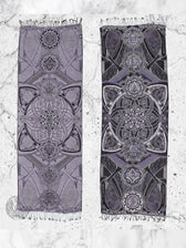 LIMITED EDITION • HARMONY HEALS • ICE PURPLE • Festival Shawl/Scarf Shawl 