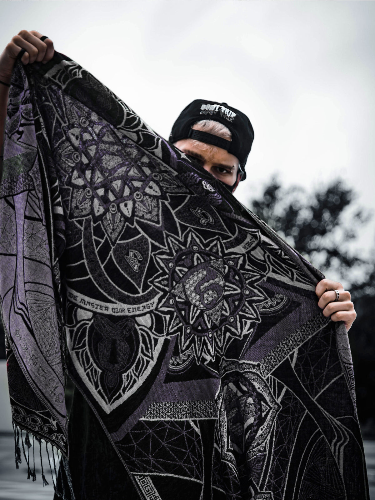 LIMITED EDITION • HARMONY HEALS • ICE PURPLE • Festival Shawl/Scarf Shawl 