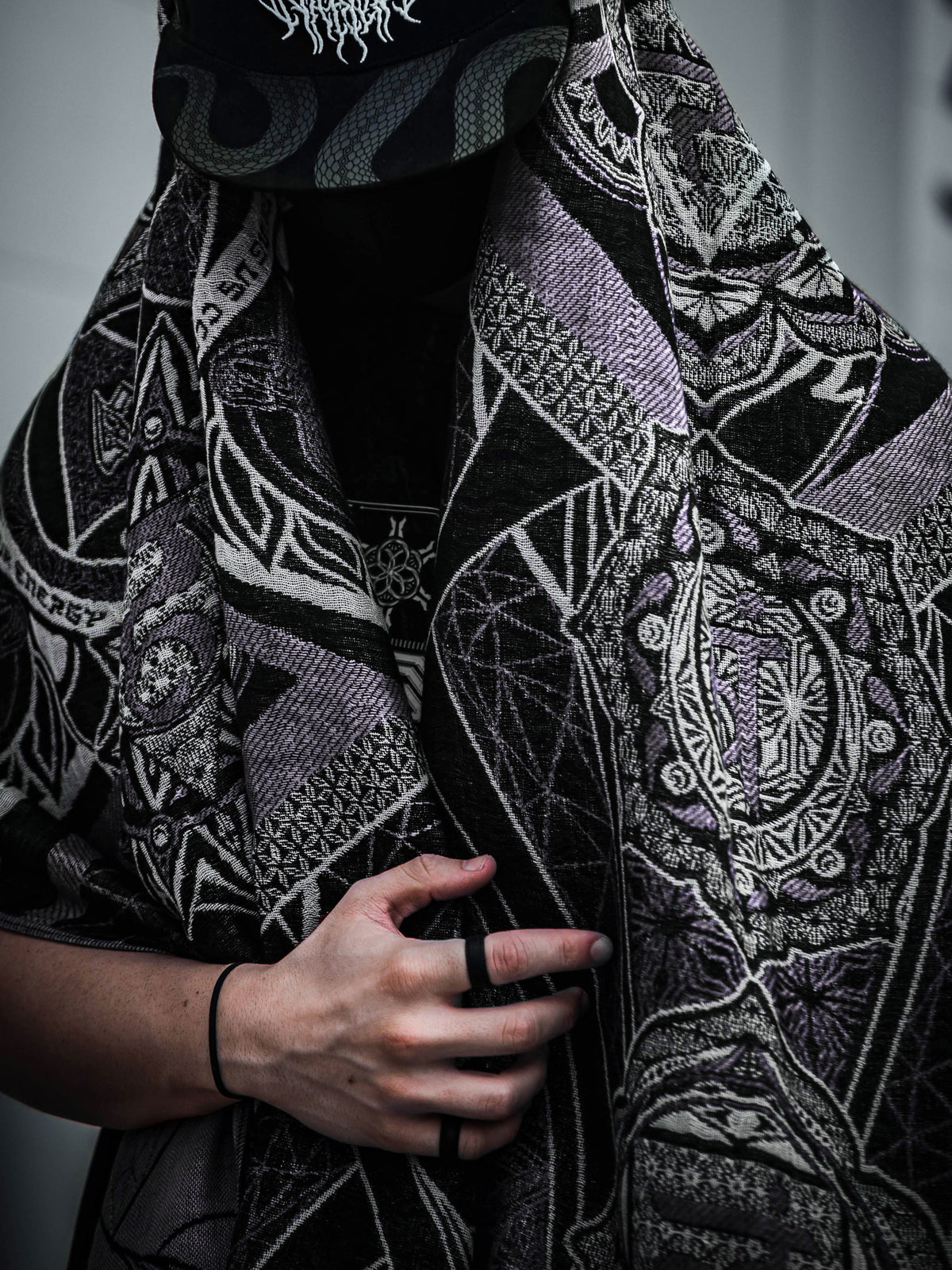 LIMITED EDITION • HARMONY HEALS • ICE PURPLE • Festival Shawl/Scarf Shawl 