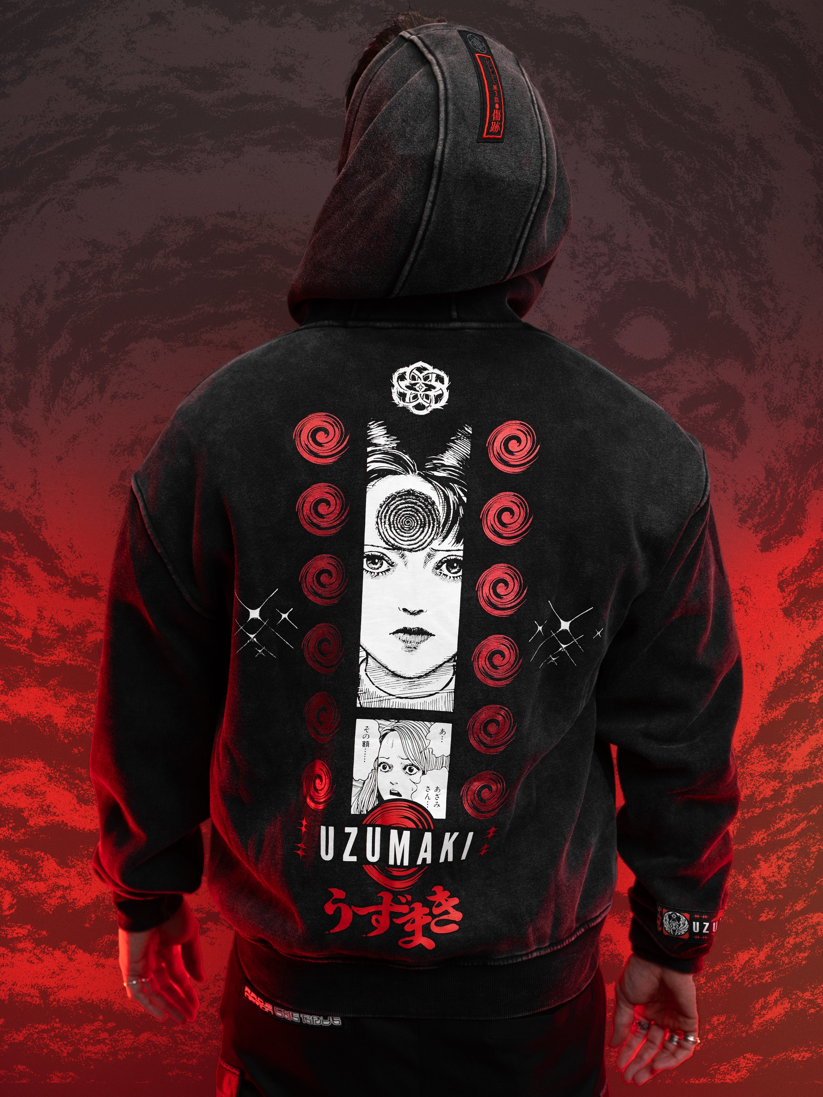 OFFICIAL UZUMAKI ✦ AZAMI'S CURSE ✦ Acidwash Collectible Hoodie Hoodie 