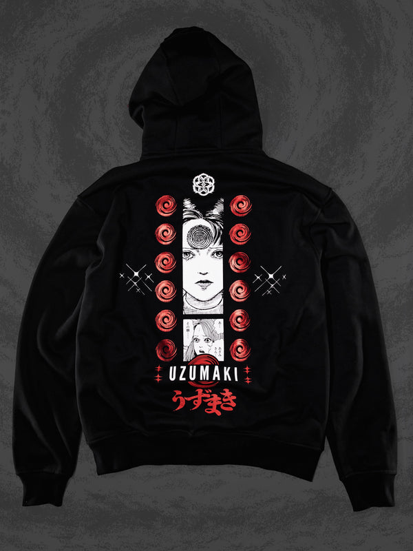 OFFICIAL UZUMAKI ✦ AZAMI'S CURSE ✦ BLACK/RED ✦ Collectible Hoodie Hoodie 