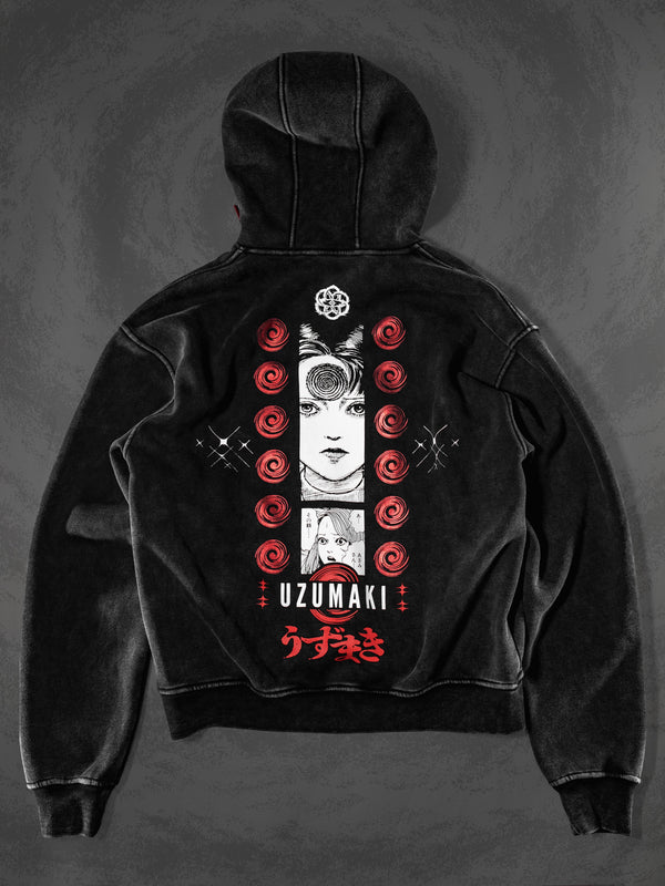 OFFICIAL UZUMAKI ✦ AZAMI'S CURSE ✦ ACIDWASH ✦ Collectible Hoodie Hoodie 