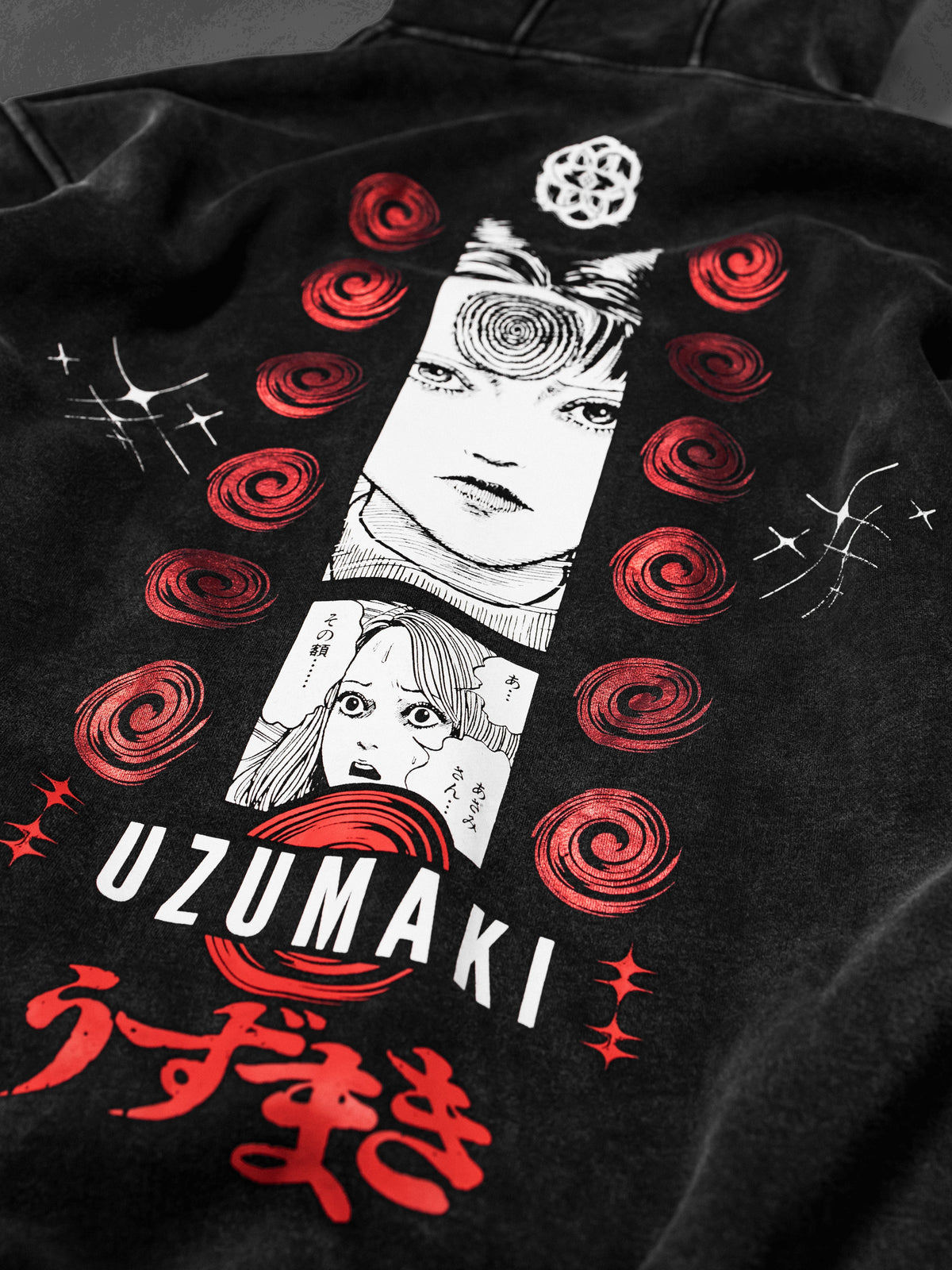 OFFICIAL UZUMAKI ✦ AZAMI'S CURSE ✦ ACIDWASH ✦ Collectible Hoodie Hoodie 