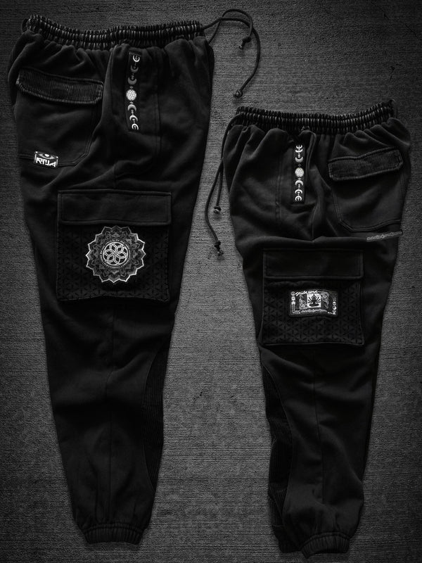 COMING SOON ✦ MOKSHA ✦ Black/Black ✦ Corduroy Flow Joggers Joggers 
