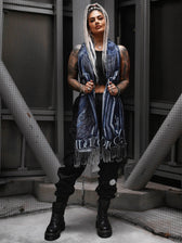 DIVINE GUIDANCE ✦ CYBER BLUE ✦ Reversible Festival Shawl Coming Soon 