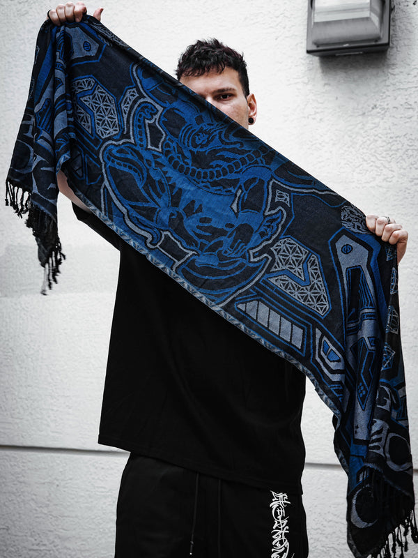 REMOVER OF OBSTACLES ✦ DEEP BLUE ✦ Festival Shawl Shawls 