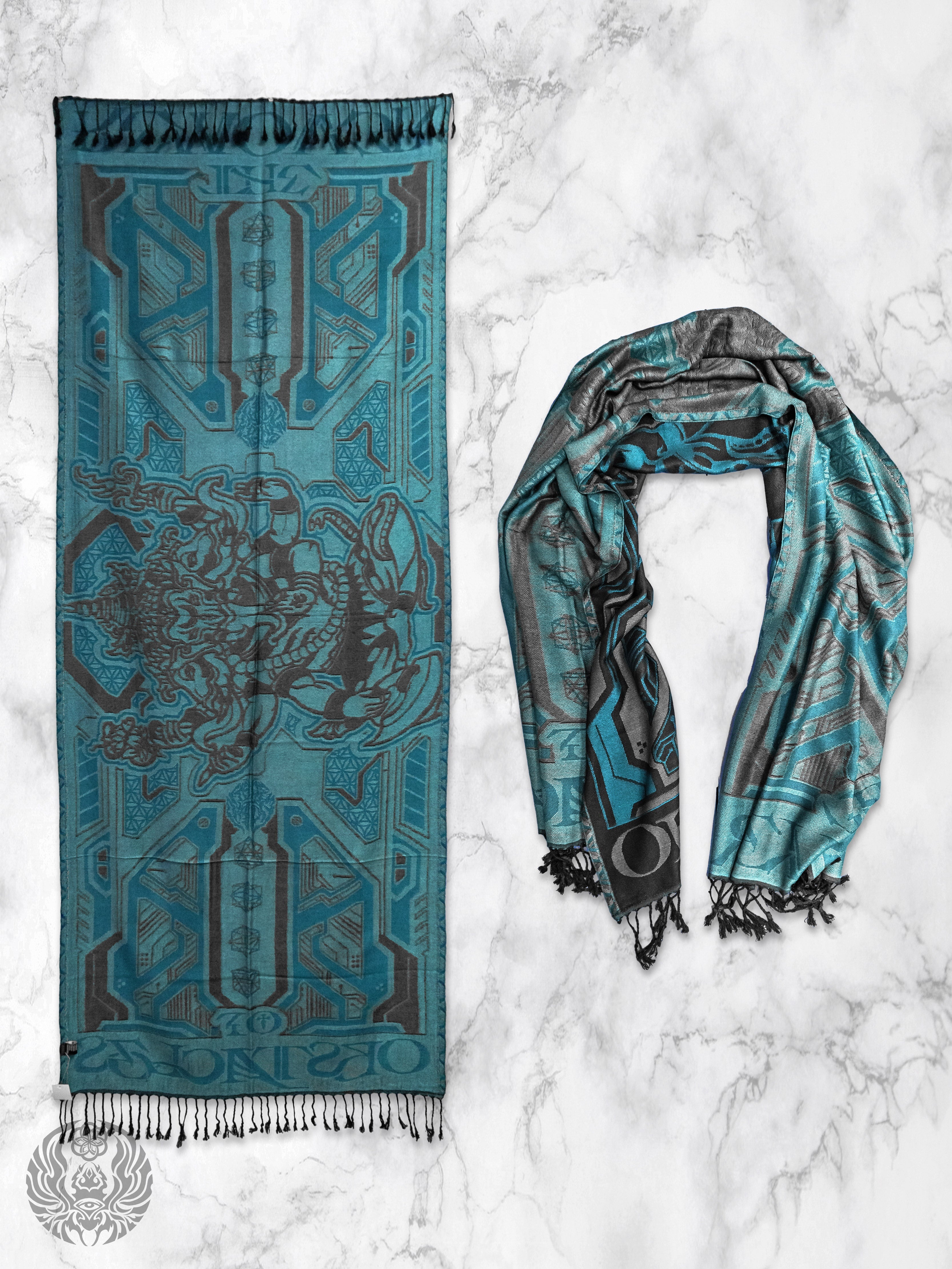 REMOVER OF OBSTACLES ✦ AZURE ✦ Festival Shawl Shawls 