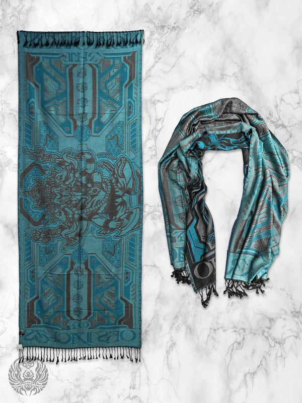 REMOVER OF OBSTACLES ✦ AZURE ✦ Festival Shawl Shawls 