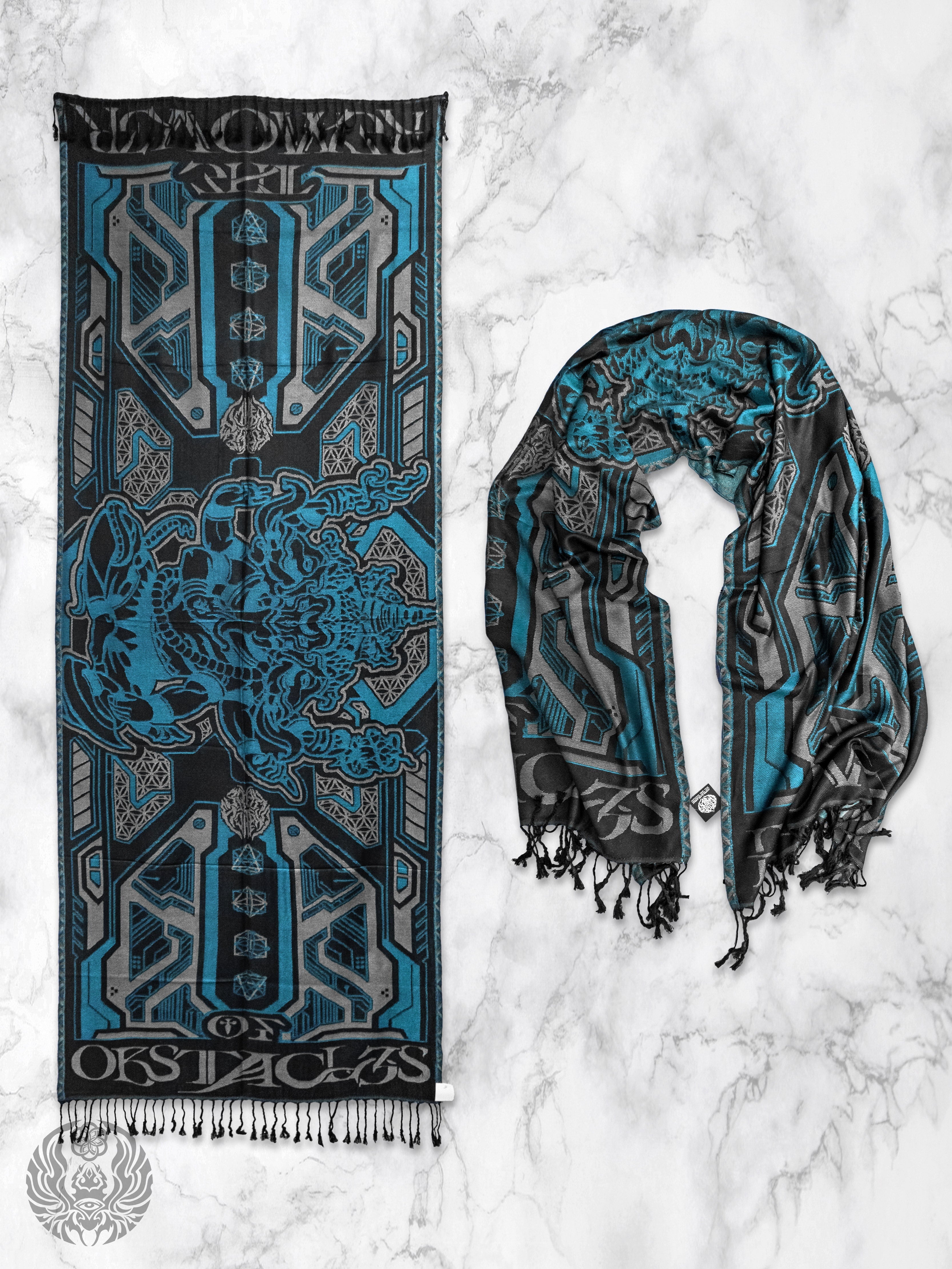 REMOVER OF OBSTACLES ✦ AZURE ✦ Festival Shawl Shawls 