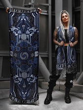 DIVINE GUIDANCE ✦ CYBER BLUE ✦ Reversible Festival Shawl Coming Soon 