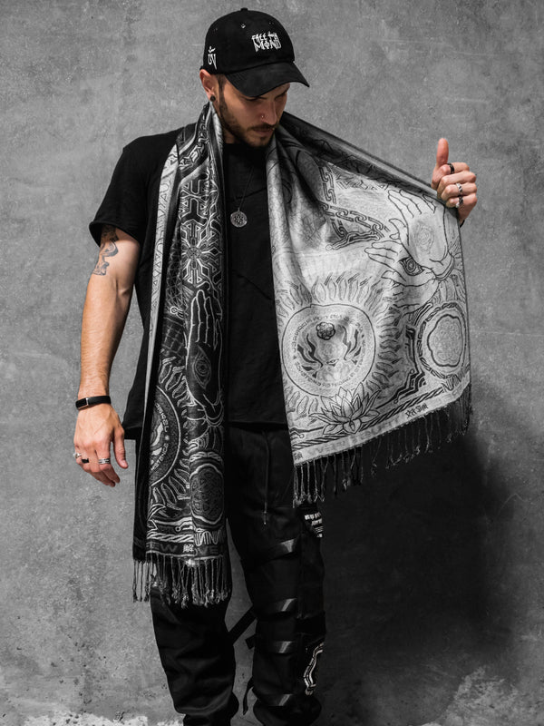 PROTECTED BY INTENT ✦ WHITE ✦ FESTIVAL SHAWL Shawls 