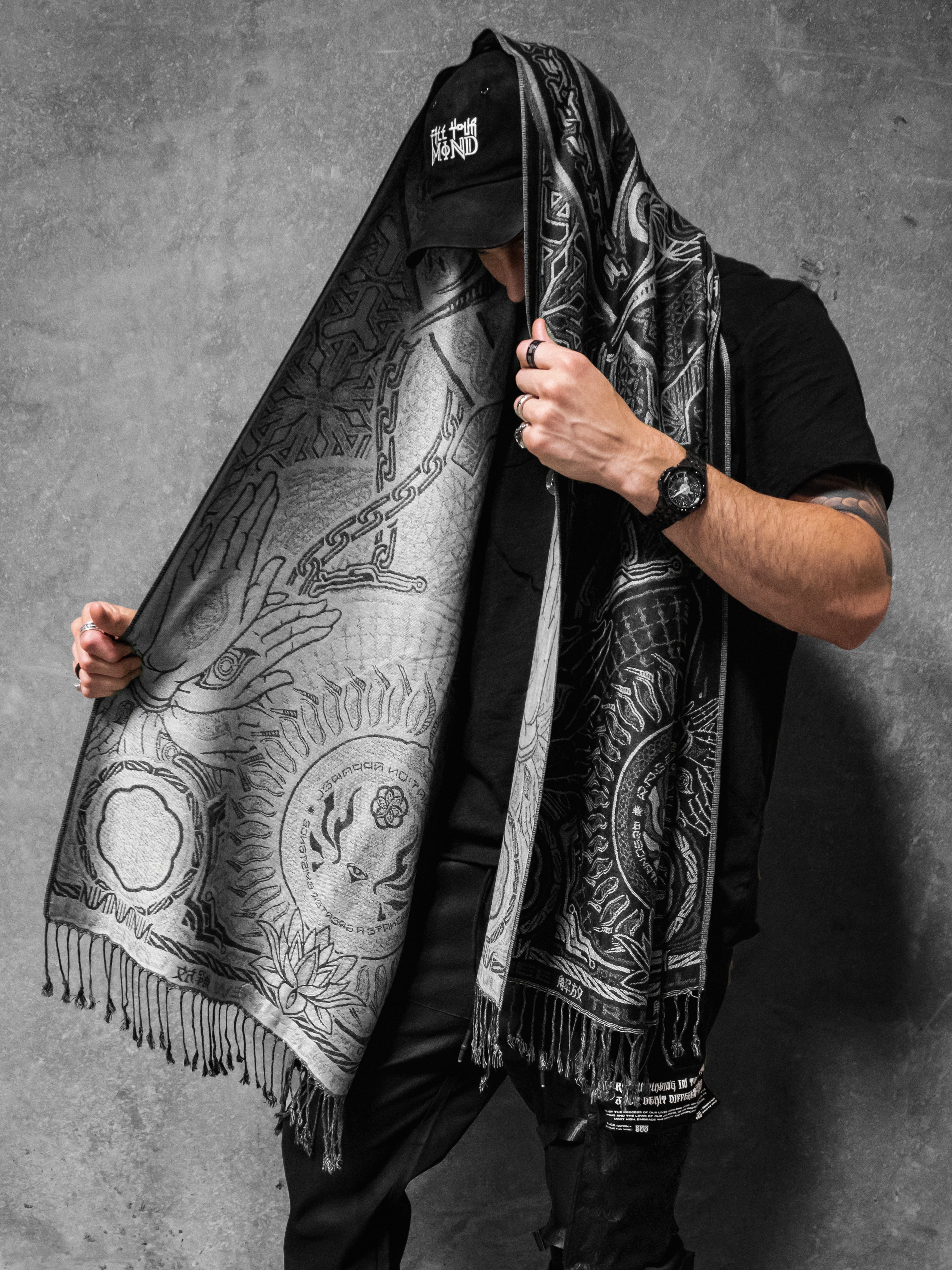 PROTECTED BY INTENT ✦ WHITE ✦ FESTIVAL SHAWL Shawls 