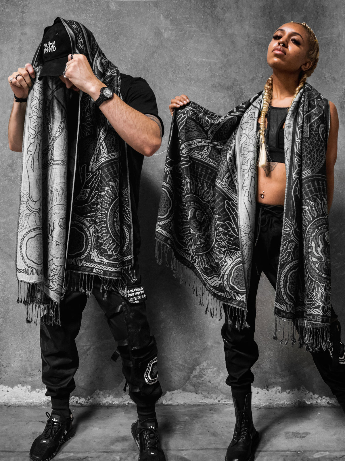 PROTECTED BY INTENT ✦ WHITE ✦ FESTIVAL SHAWL Shawls 