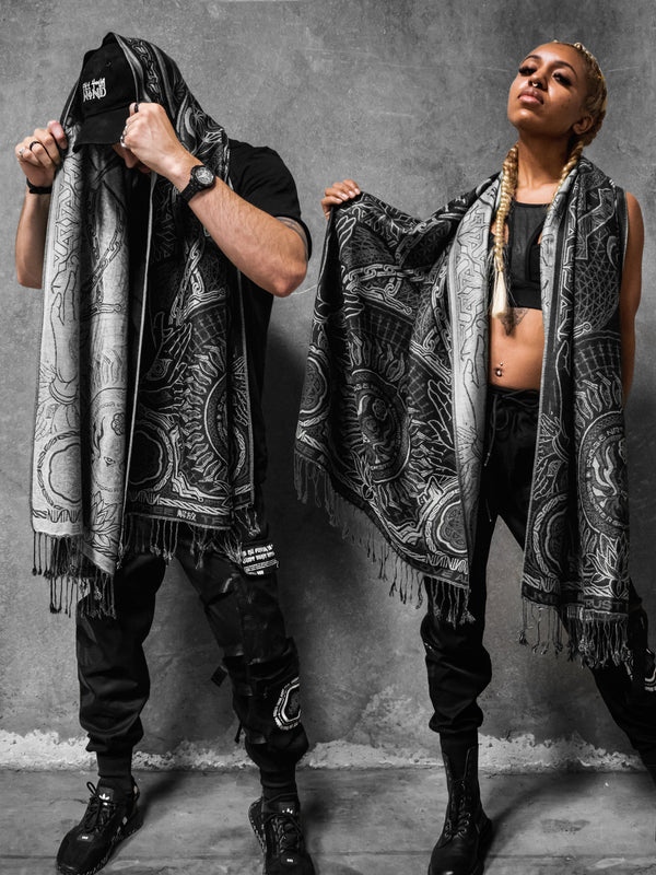 PROTECTED BY INTENT ✦ WHITE ✦ FESTIVAL SHAWL Shawls 