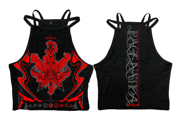 CONVENE WITH THE ELEMENTS V2 ✦ RED ✦ High Neck Crop Top Crop Top 