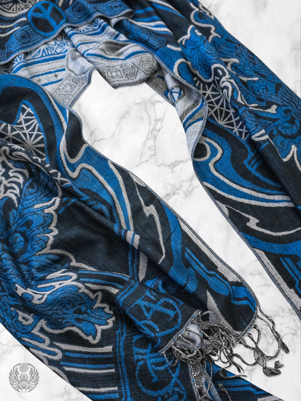 CONVENE WITH THE ELEMENTS ✦ BLUE DREAM ✦ Festival Shawl Shawls 