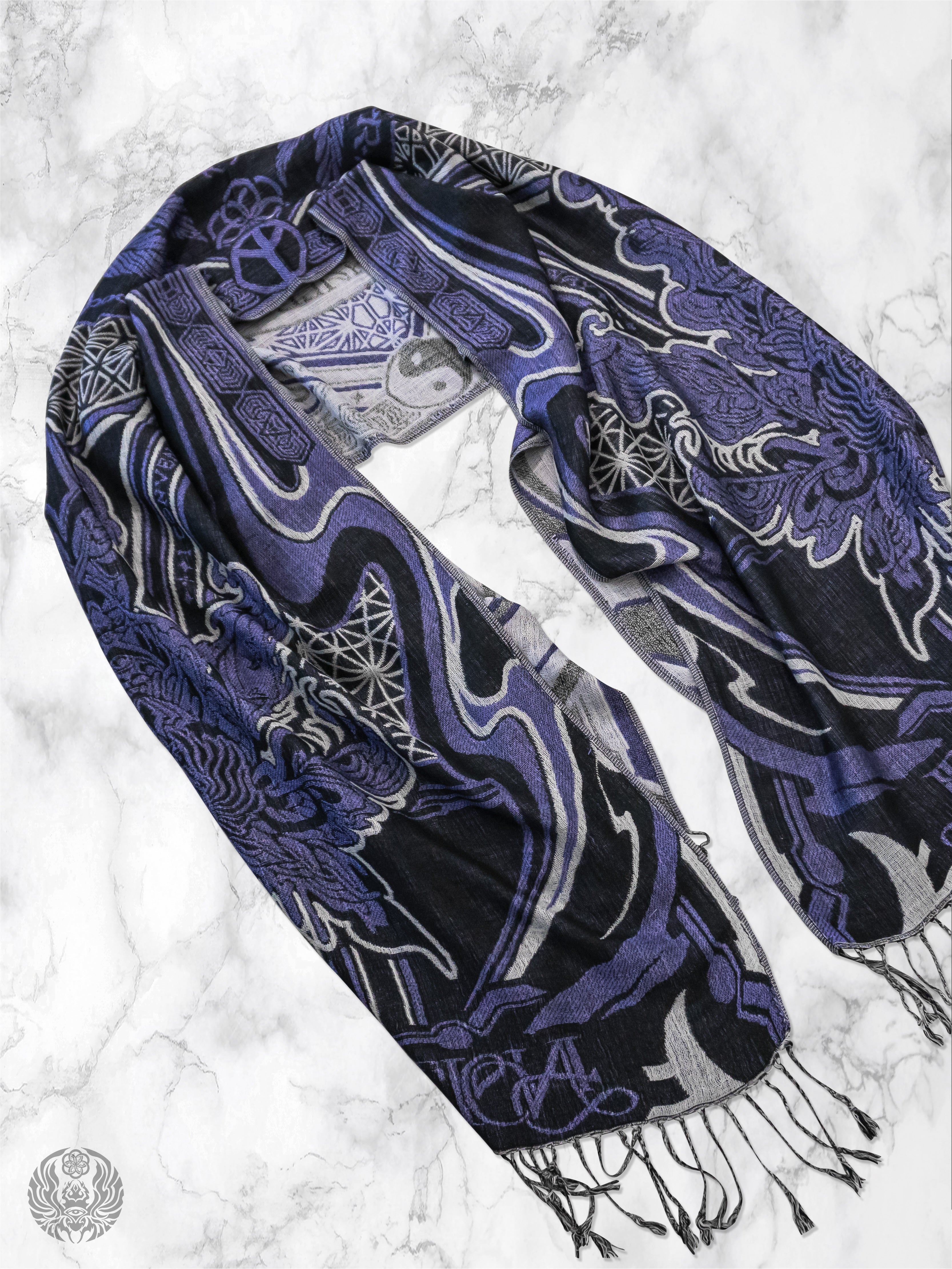 CONVENE WITH THE ELEMENTS ✦ PURPLE HAZE ✦ Festival Shawl Shawls 