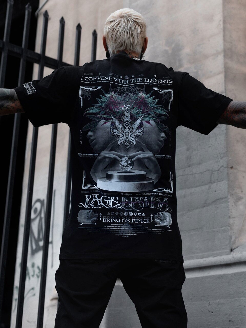 NEW RELEASE ✦ CONVENE WITH THE ELEMENTS ✦ Premium T-Shirt w/ sleeve patch T-Shirt 