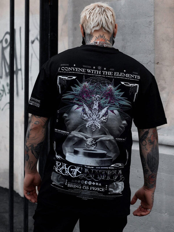 NEW RELEASE ✦ CONVENE WITH THE ELEMENTS ✦ Premium T-Shirt w/ sleeve patch T-Shirt 