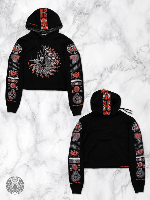 PRE-ORDER ✦ PROTECTED BY INTENT V1 ✦ Premium Cropped Hoodie Coming Soon 