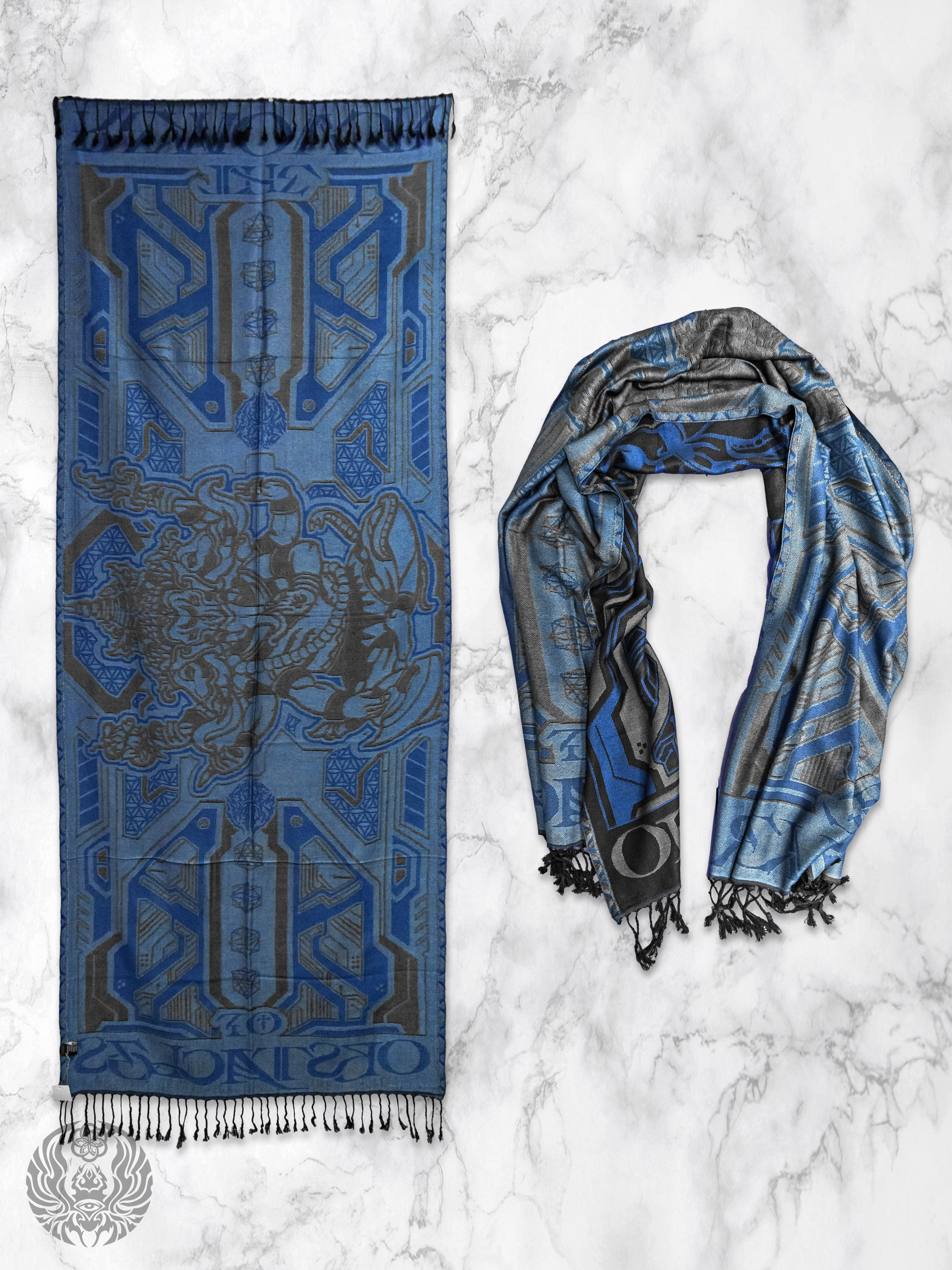 REMOVER OF OBSTACLES ✦ DEEP BLUE ✦ Festival Shawl Shawls 